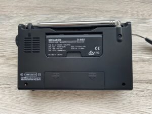 Sihuadon D-808 (XHDATA D-808) Rückseite